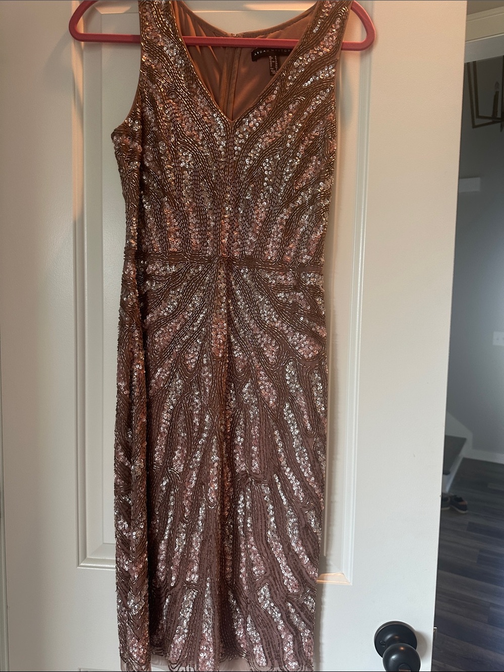 Retail $440 - Sequin Cocktail Dress